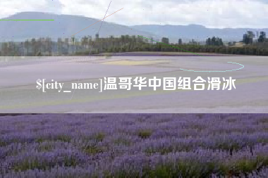 赵县温哥华中国组合滑冰
