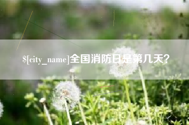 赵县全国消防日是第几天？