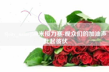 赵县500米接力赛-观众们的加油声此起彼伏