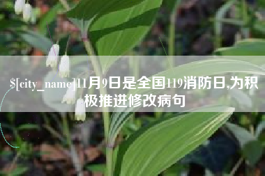 赵县11月9日是全国119消防日,为积极推进修改病句