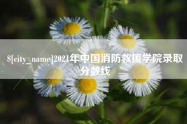 赵县2021年中国消防救援学院录取分数线