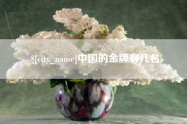 赵县中国的金牌有几名