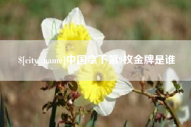赵县中国拿下第9枚金牌是谁