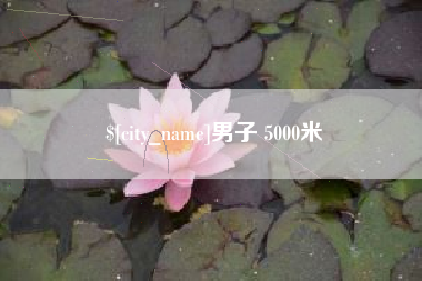 赵县男子 5000米