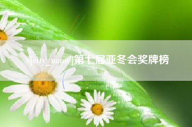 赵县第七届亚冬会奖牌榜