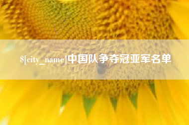 赵县中国队争夺冠亚军名单