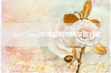 赵县中国消防救援学院日常