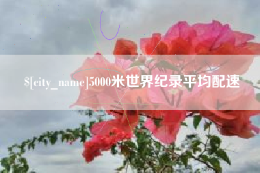 赵县5000米世界纪录平均配速