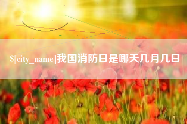 赵县我国消防日是哪天几月几日
