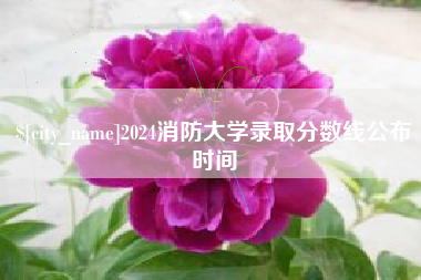 赵县2024消防大学录取分数线公布时间