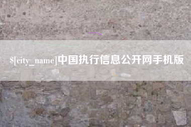 赵县中国执行信息公开网手机版