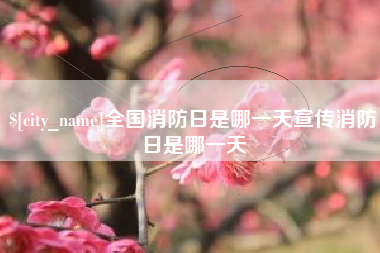 赵县全国消防日是哪一天宣传消防日是哪一天