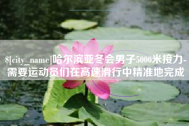 赵县哈尔滨亚冬会男子5000米接力-需要运动员们在高速滑行中精准地完成