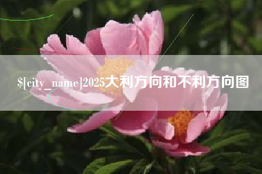 赵县2025大利方向和不利方向图