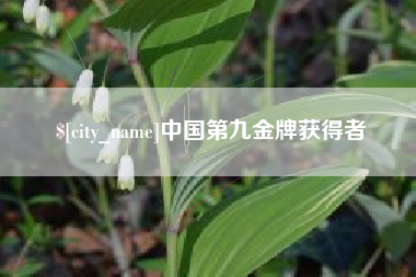 赵县中国第九金牌获得者