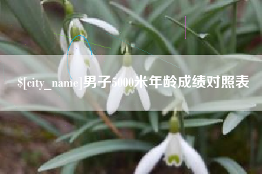 赵县男子5000米年龄成绩对照表