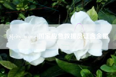 赵县国家应急救援员证含金量
