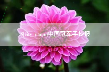赵县中国冠军手抄报