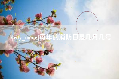 赵县每年的消防日是几月几号