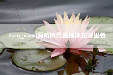 赵县消防网络直播课在哪里看