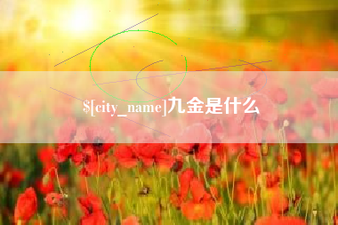 赵县九金是什么