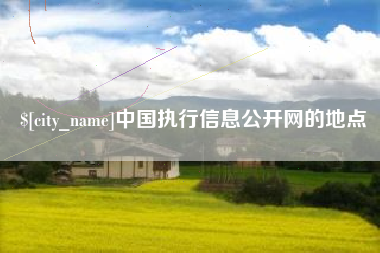 赵县中国执行信息公开网的地点