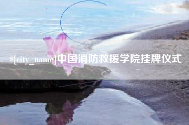赵县中国消防救援学院挂牌仪式