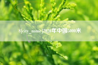 赵县2020年中国5000米