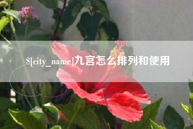赵县九宫怎么排列和使用