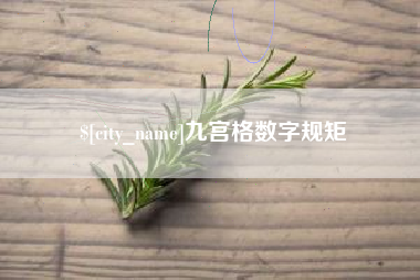 赵县九宫格数字规矩